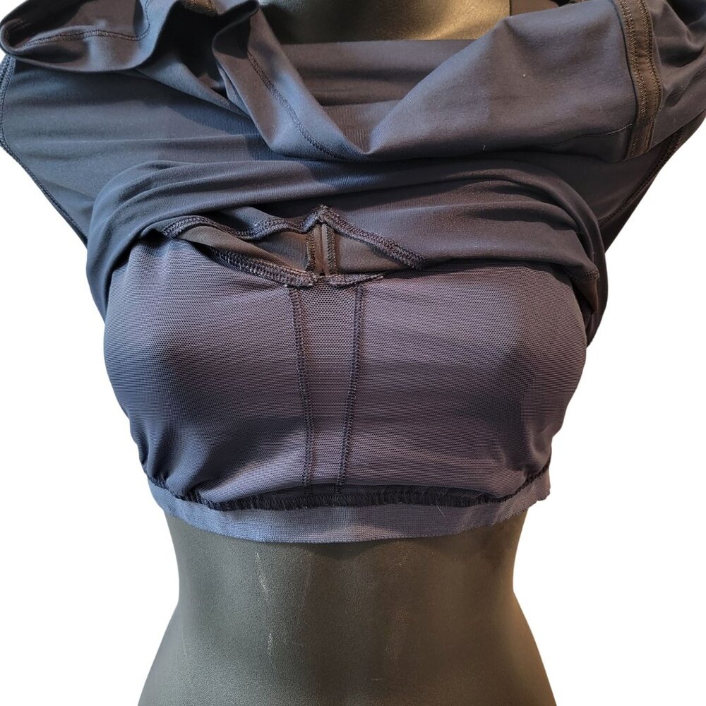 Lululemon Athletica Run Mile a Minute Navy Blue Black Tank Size 6 (No Size Tag) - Picture 7 of 9